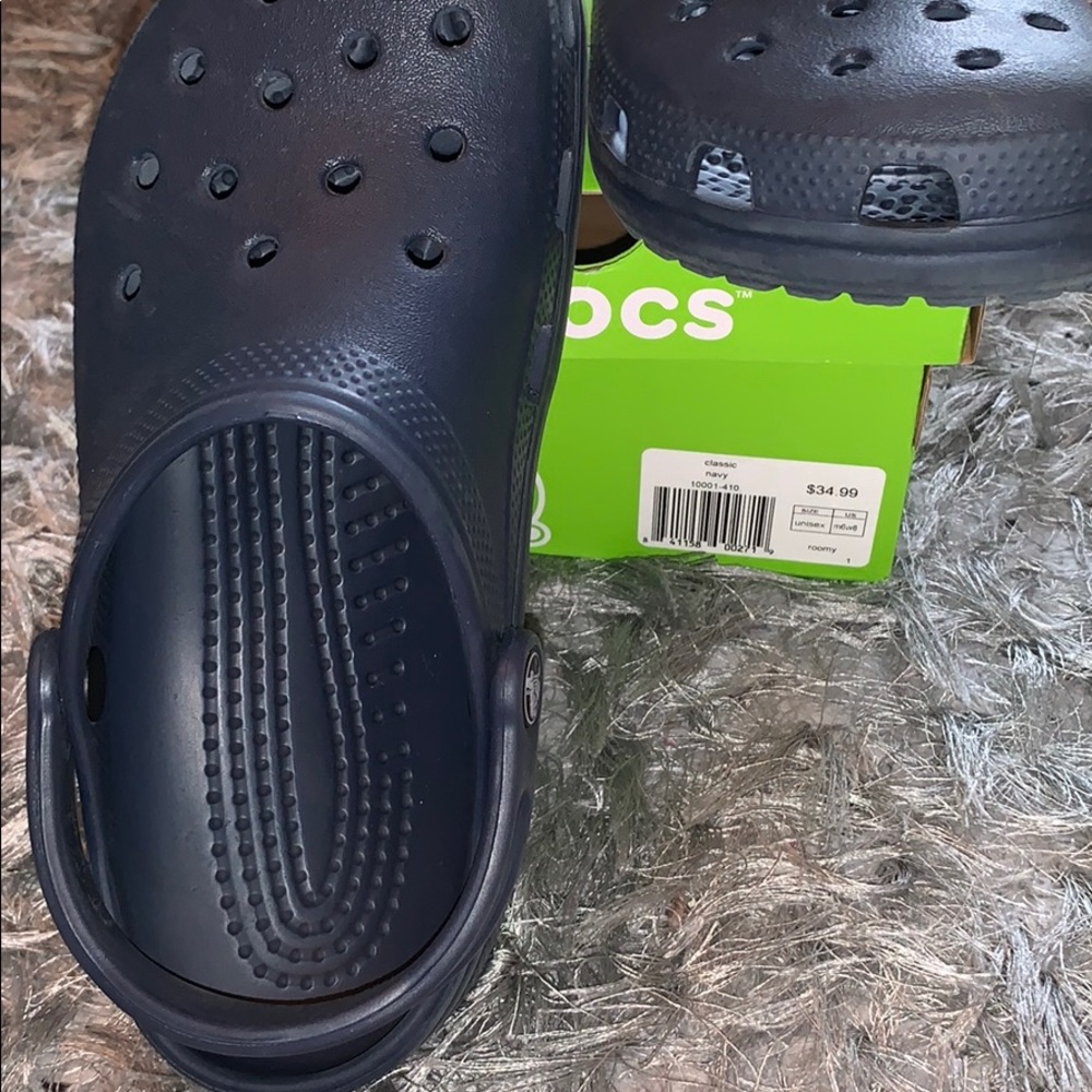 Navy Crocs w/ BOX 🤪